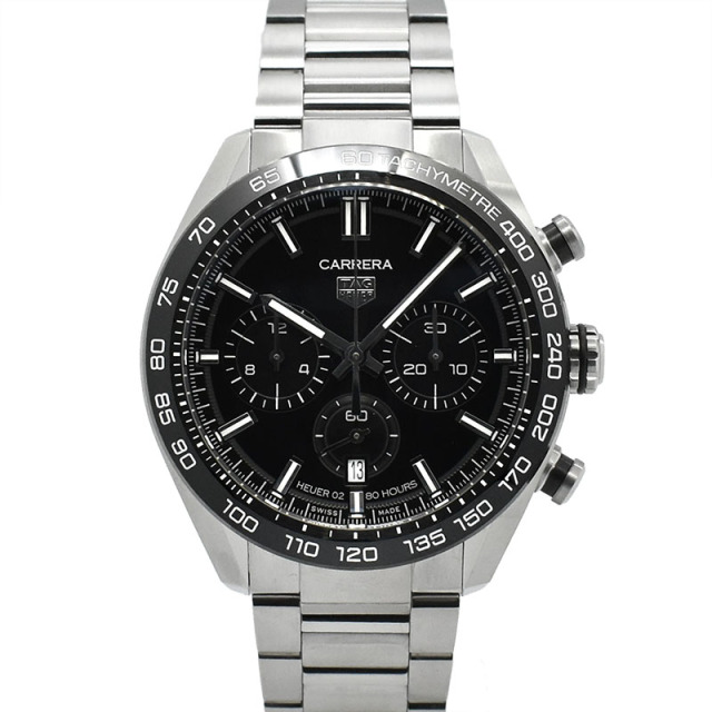 タグホイヤー　TAG HEUER　カレラ キャリバーホイヤー02 スポーツ クロノグラフ　CBN2A1B.BA0643　SS　44mm　USED　中古