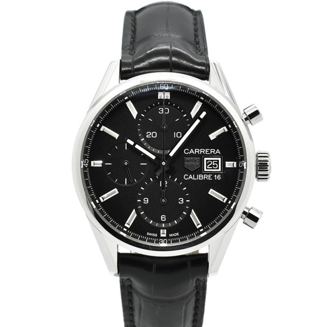 タグホイヤー　TAG HEUER　カレラ クロノグラフ キャリバー16　CBK2110.FC6266　41mm　ブラック　自動巻　USED　中古