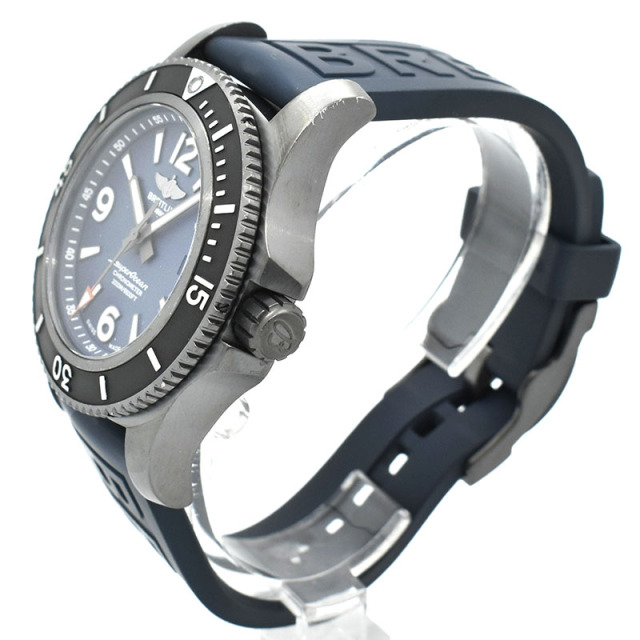 ブライトリング BREITLING スーパーオーシャン オートマチック 46 ブラックスチール M17368D71C1S1 ブルー USED 中古