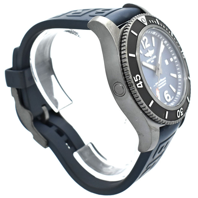 ブライトリング BREITLING スーパーオーシャン オートマチック 46 ブラックスチール M17368D71C1S1 ブルー USED 中古
