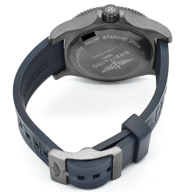 ブライトリング BREITLING スーパーオーシャン オートマチック 46 ブラックスチール M17368D71C1S1 ブルー USED 中古