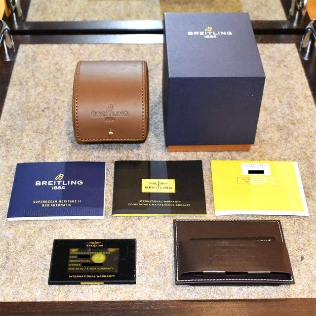 ブライトリング BREITLING スーパーオーシャンヘリテージ B20 オートマチック 46 AB2020161C1S1 46mm ブルー USED 中古