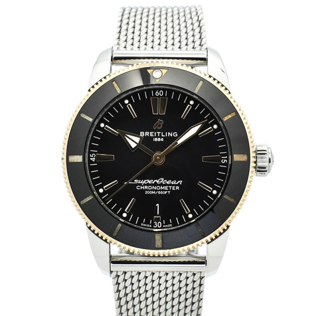ブライトリング　BREITLING　スーパーオーシャンヘリテージ B20 オートマティック 44　UB2030121B1A1　SS/18KRG　ブラック　USED　中古