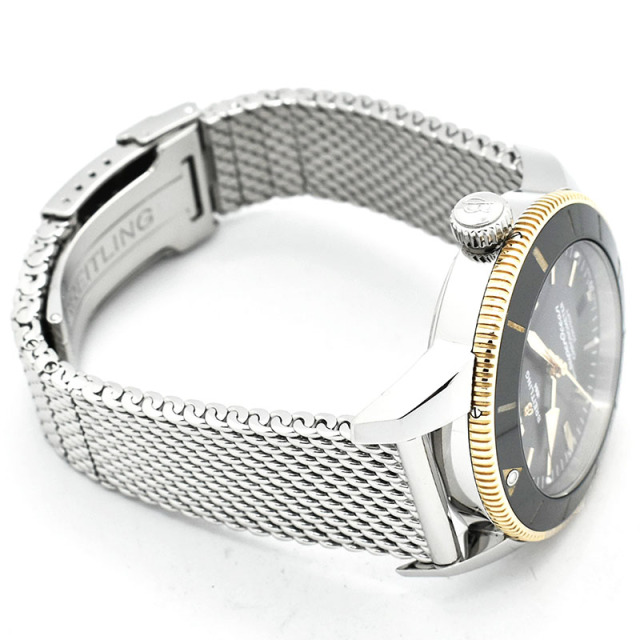 ブライトリング BREITLING スーパーオーシャンヘリテージ B20 オートマティック 44 UB2030121B1A1 SS/18KRG ブラック USED 中古