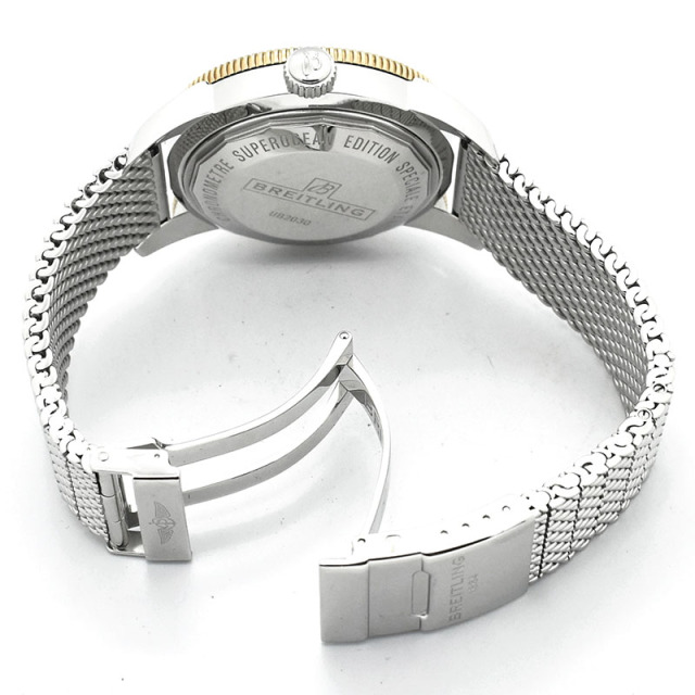 ブライトリング BREITLING スーパーオーシャンヘリテージ B20 オートマティック 44 UB2030121B1A1 SS/18KRG ブラック USED 中古