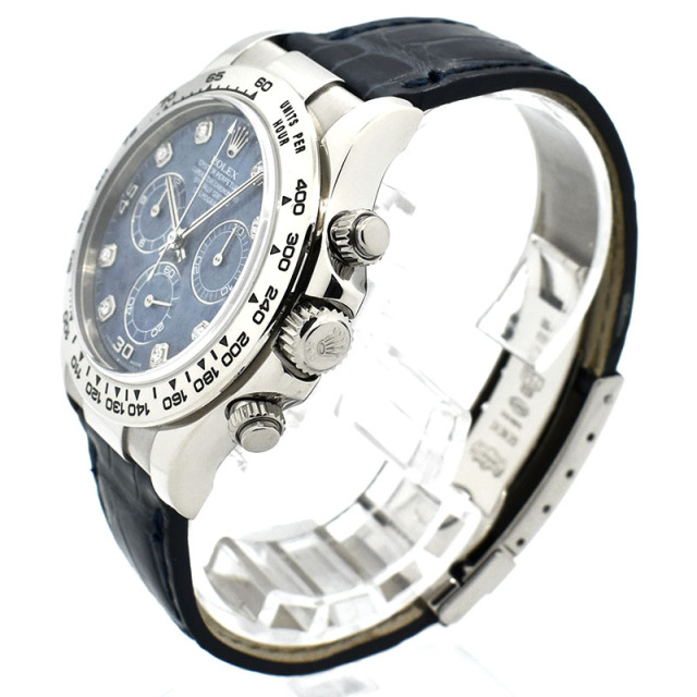 ロレックス ROLEX デイトナ Ref.116519G ソーダライト/8Pダイヤ 18KWG K番 40mm USED 中古