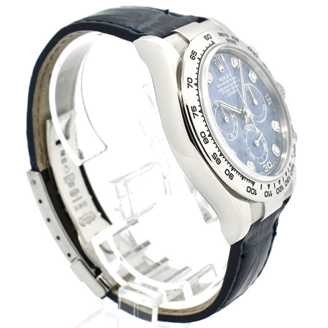 ロレックス ROLEX デイトナ Ref.116519G ソーダライト/8Pダイヤ 18KWG K番 40mm USED 中古