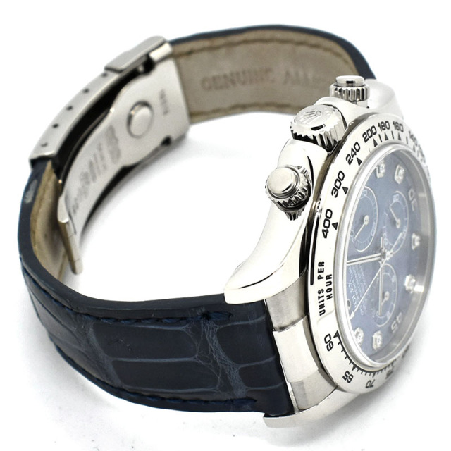 ロレックス ROLEX デイトナ Ref.116519G ソーダライト/8Pダイヤ 18KWG K番 40mm USED 中古