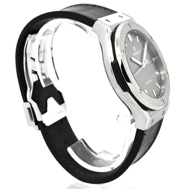 ウブロ HUBLOT クラシックフュージョン レーシンググレー チタニウム 511.NX.7071.LR 45mm USED 中古