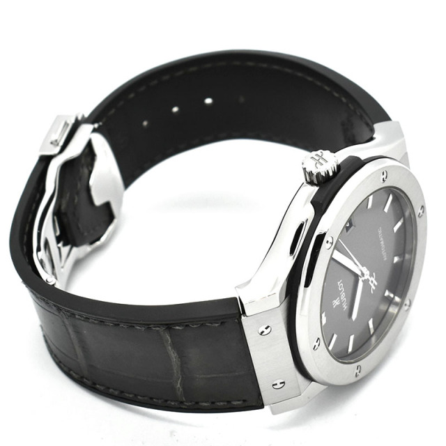 ウブロ HUBLOT クラシックフュージョン レーシンググレー チタニウム 511.NX.7071.LR 45mm USED 中古