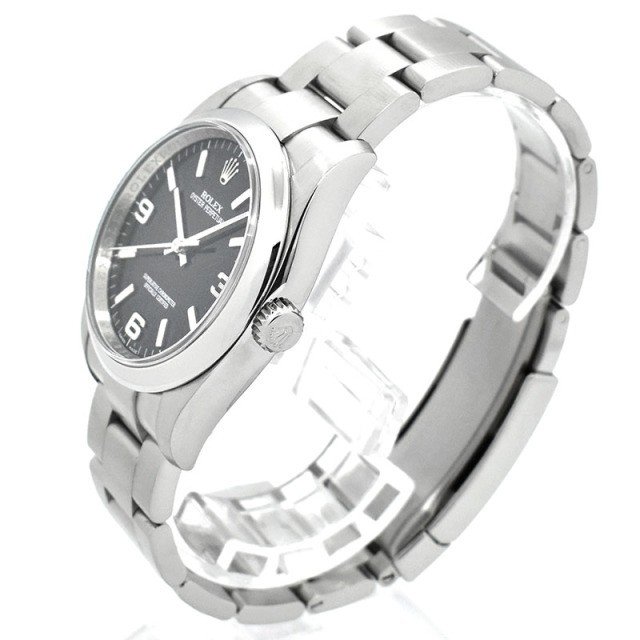 ロレックス ROLEX オイスターパーペチュアル Ref.116000 ブラック369 36mm SS 日本限定 V番 USED 中古