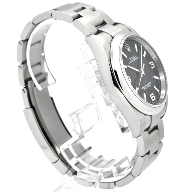 ロレックス ROLEX オイスターパーペチュアル Ref.116000 ブラック369 36mm SS 日本限定 V番 USED 中古