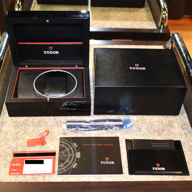 チューダー(チュードル) TUDOR ヘリテージ クロノグラフ Ref.70330B 42mm ブルー USED 中古