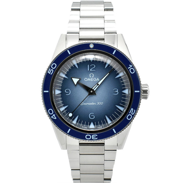 オメガ　OMEGA　シーマスター300 コーアクシャル マスタークロノメーター　234.30.41.21.03.002　ブルーグラデーション　41mm　USED　中古