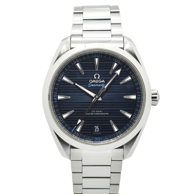 オメガ　OMEGA　シーマスター アクアテラ マスタークロノメーター　220.10.41.21.03.001　ブルー　41mm　USED　中古