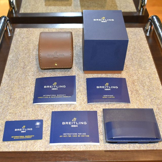ブライトリング BREITLING AVI REF.765 1953 リ・エディション AB0920131B1X1 世界1953本限定 ブラック 41mm USED 中古