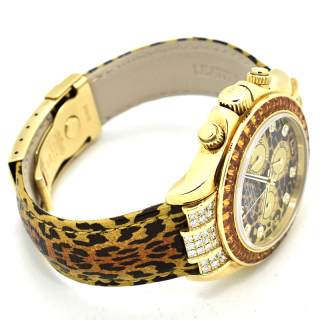 ロレックス ROLEX デイトナ レパード 116598SACO 18KYG M番 中古