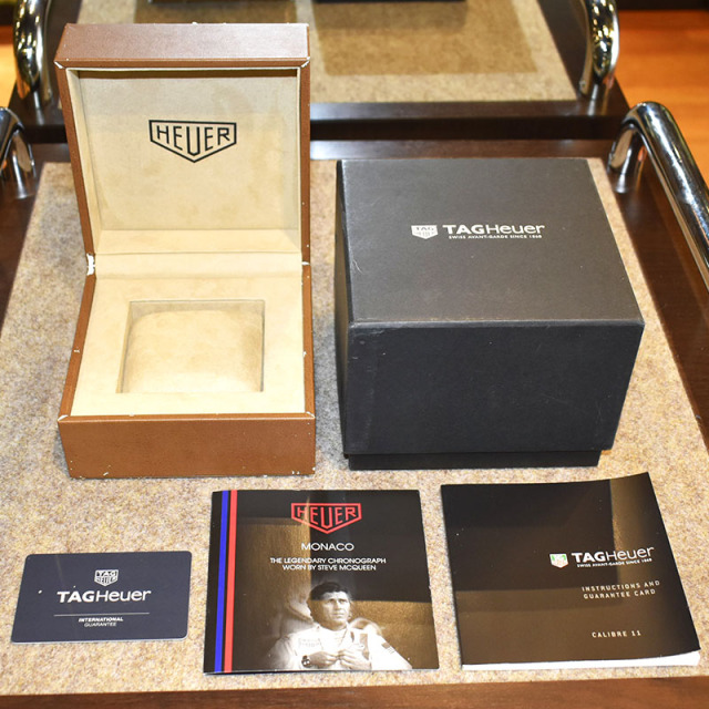 タグホイヤー TAG HEUER モナコ クロノグラフ Cal.11 スティーブマックイーン CAW211P.FC6356 39mm USED 中古