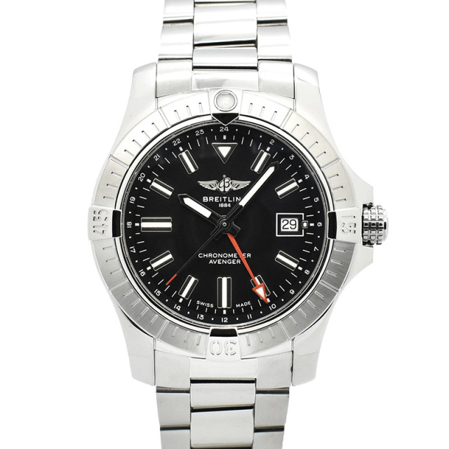 ブライトリング BREITLING アベンジャー オートマティック GMT 43 A32397101B1A1 ブラック USED 中古