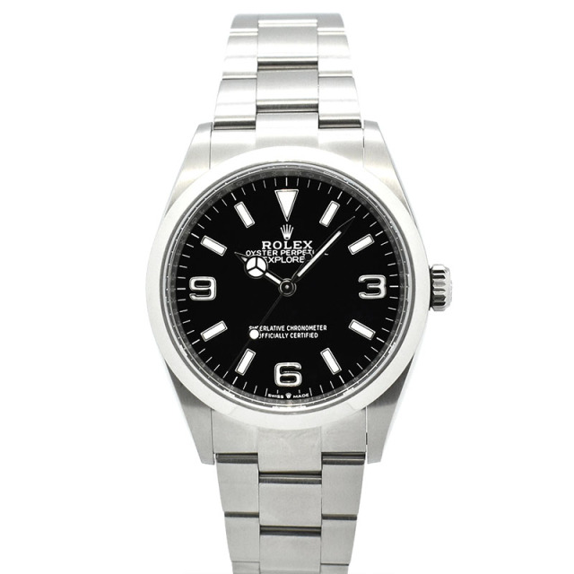 ロレックス　ROLEX　エクスプローラー 36　Ref.124270　36mm　ブラック　USED　中古