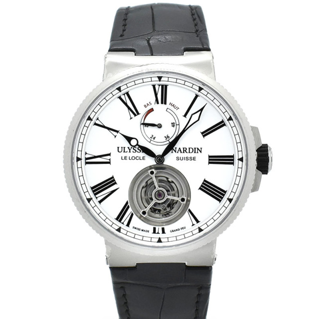 ユリスナルダン　ULYSSE NARDIN　マリーン トゥールビヨン　1283-181/E0　43mm　USED　中古