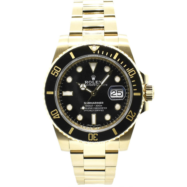 ロレックス　ROLEX　サブマリーナデイト　Ref.116618LN　18KYG　40mm　ランダム番　USED　中古