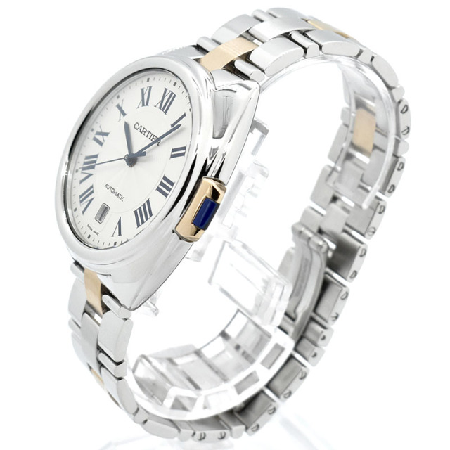 カルティエ CARTIER クレ ドゥ カルティエ W2CL0002 シルバー 40mm SS/18KPG USED 中古
