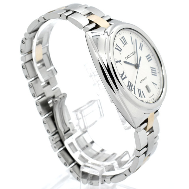 カルティエ CARTIER クレ ドゥ カルティエ W2CL0002 シルバー 40mm SS/18KPG USED 中古