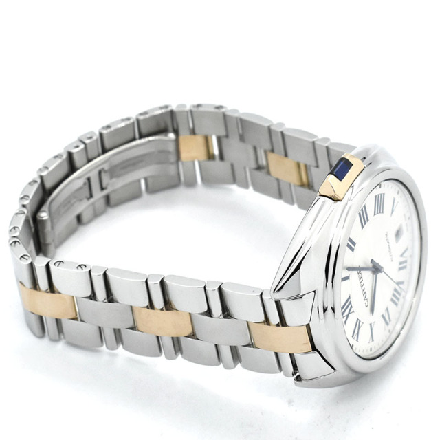 カルティエ CARTIER クレ ドゥ カルティエ W2CL0002 シルバー 40mm SS/18KPG USED 中古