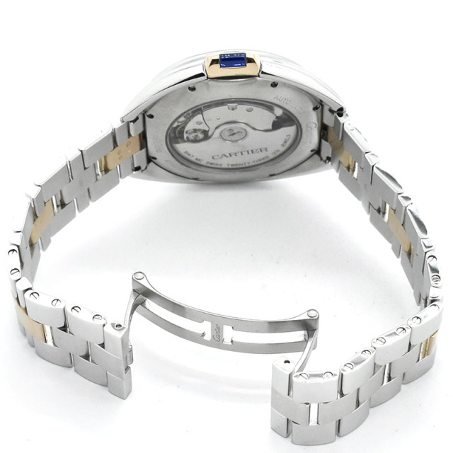 カルティエ CARTIER クレ ドゥ カルティエ W2CL0002 シルバー 40mm SS/18KPG USED 中古