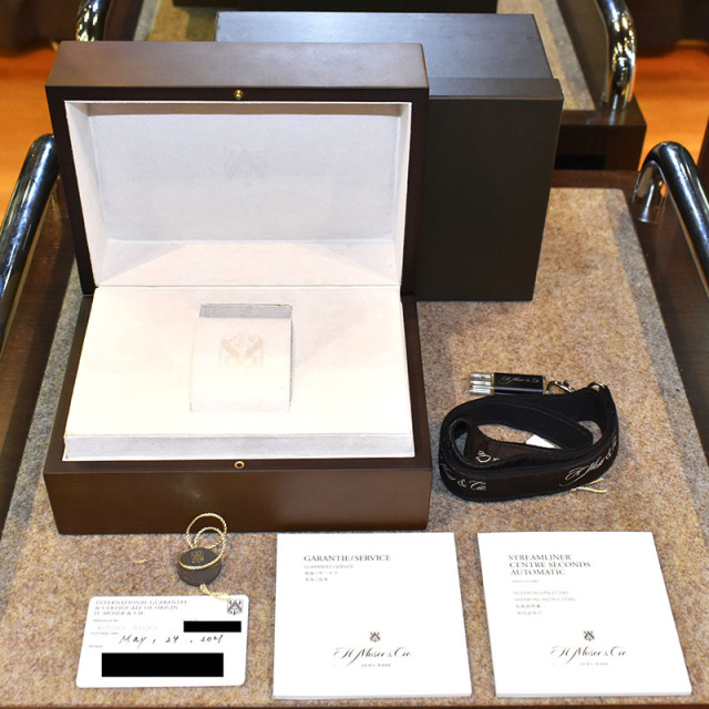 H.モーザー H.MOSER&CIE ストリームライナー センターセコンド 6200-1200 SS 40mm グリーン USED 中古