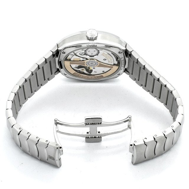 H.モーザー H.MOSER&CIE ストリームライナー センターセコンド 6200-1200 SS 40mm グリーン USED 中古