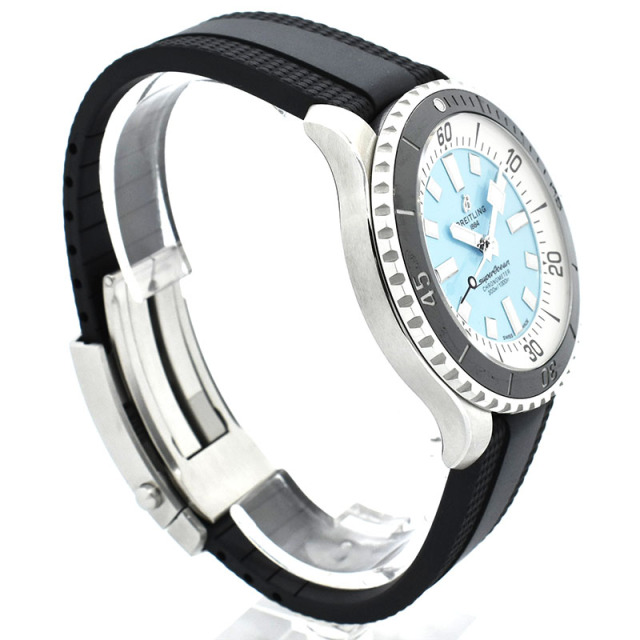 ブライトリング BREITLING スーパーオーシャン オートマチック 44 A17376211L2S1 ターコイズブルー 44mm USED 中古