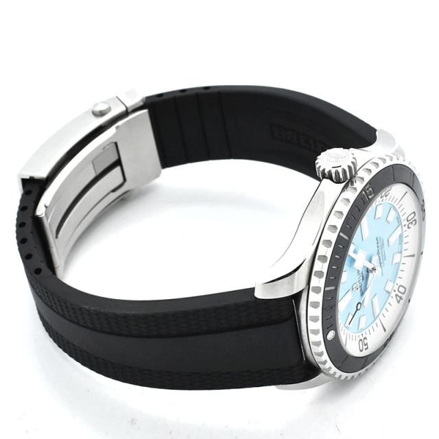 ブライトリング BREITLING スーパーオーシャン オートマチック 44 A17376211L2S1 ターコイズブルー 44mm USED 中古