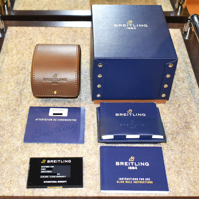 ブライトリング BREITLING ナビタイマー1 B01 AB0127211B1A1 46mm ブラック/シルバー USED 中古