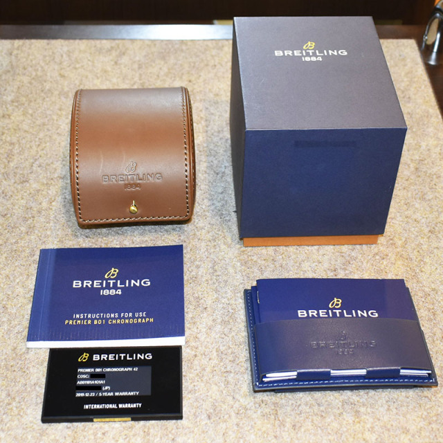 ブライトリング BREITLING プレミエ B01 クロノグラフ 42 ベントレー センテナリー AB01181A1Q1A1 世界1000本限定 42mm ブラウン USED 中古