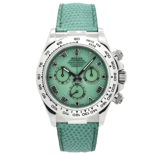 ロレックス　ROLEX　デイトナ ビーチ　Ref.116519　グリーン(クリソプレーズ)　18KWG　P番　40mm　USED　中古