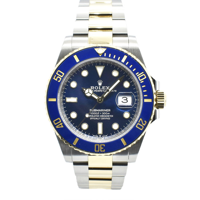 ロレックス　ROLEX　サブマリーナデイト　Ref.126613LB　18KYG/SS　41mm　USED　中古