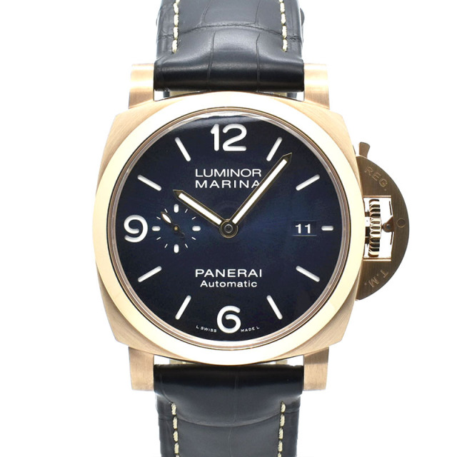 パネライ　PANERAI　ルミノールマリーナ ゴールドテック　PAM01112　44mm　ブルー　未使用品