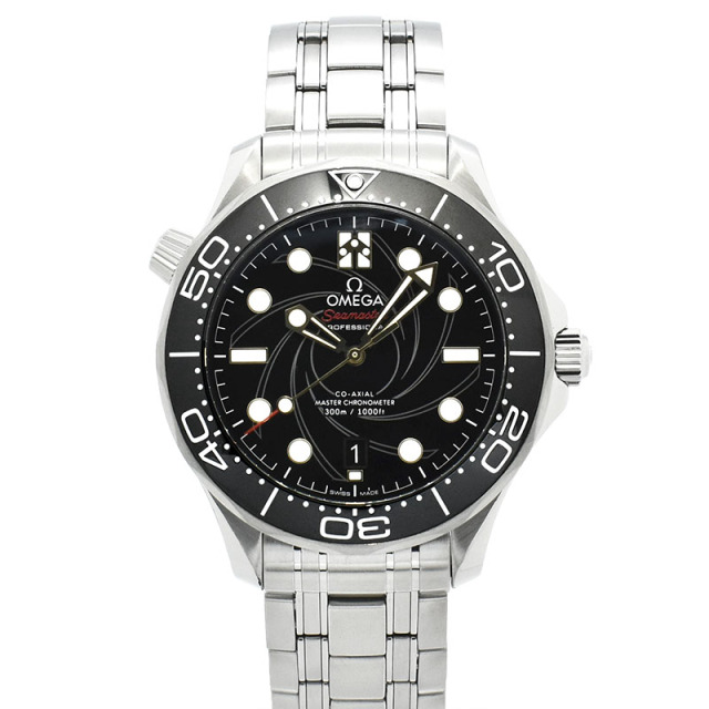 オメガ OMEGA シーマスター300 コーアクシャル マスタークロノメーター 007 ジェームス・ボンド リミテッド 210.22.42.20.01.004 世界7007本限定 42mm USED 中古