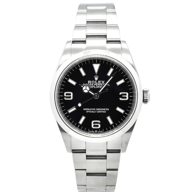 ロレックス　ROLEX　エクスプローラー 36　Ref.124270　36mm　ブラック　USED　中古