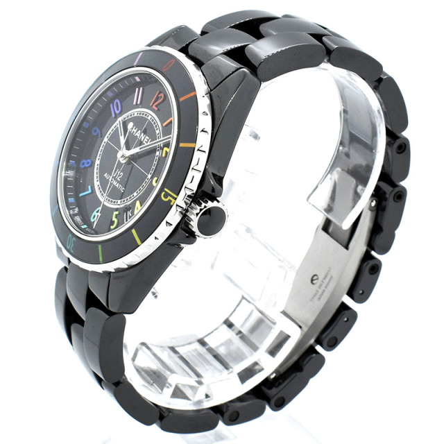 シャネル CHANEL J12 エレクトロ H7122 世界1255本限定 38mm 自動巻き ブラック USED 中古