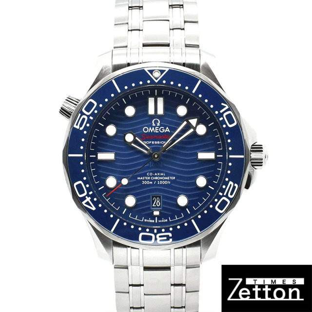 オメガ　OMEGA　シーマスター300 コーアクシャル マスタークロノメーター　210.30.42.20.03.001　ブルー　42mm　USED　中古
