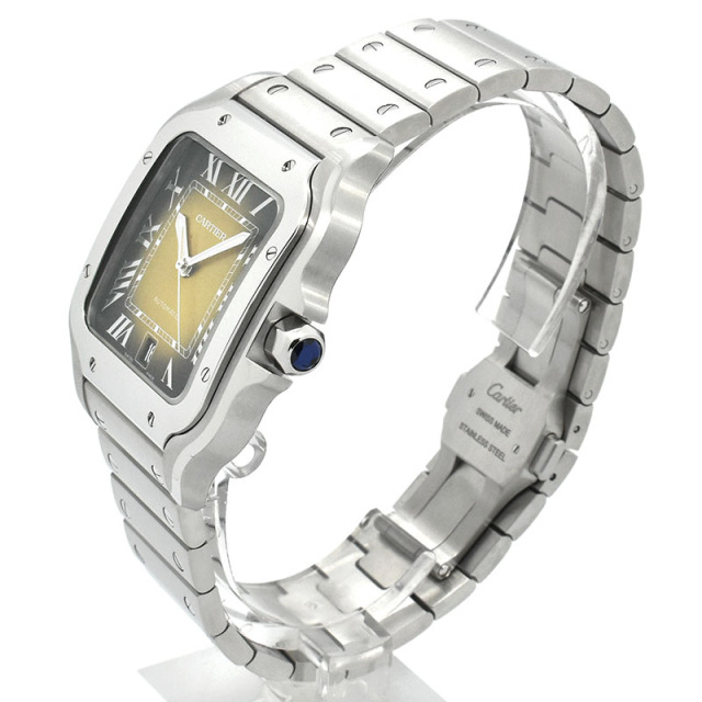 カルティエ CARTIER サントス ドゥ カルティエ ウォッチ LM WSSA0064 グラデーションブラウン 39.8mm 未使用品