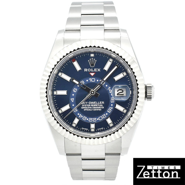 ロレックス　ROLEX　スカイドゥエラー　Ref.326934　ブルー　42mm　USED　中古
