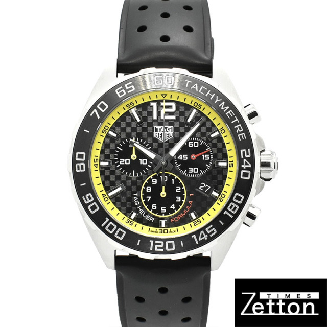 タグホイヤー　TAG HEUER　フォーミュラ1 クロノグラフ　CAZ101AC.FT8024　クォーツ　ブラック　43mm　USED　中古