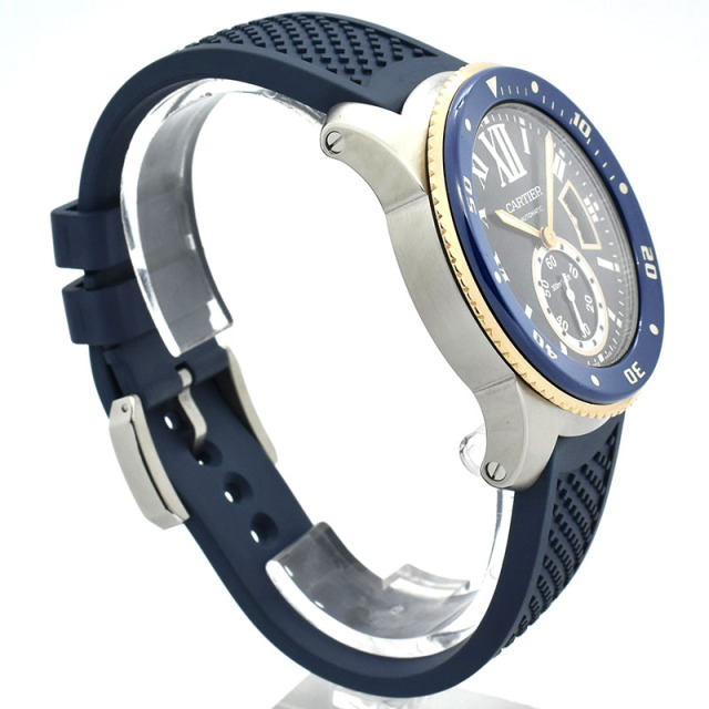 カルティエ CARTIER カリブル ドゥ カルティエ ダイバー W2CA0008 ブルー 42mm SS/18KPG USED 中古