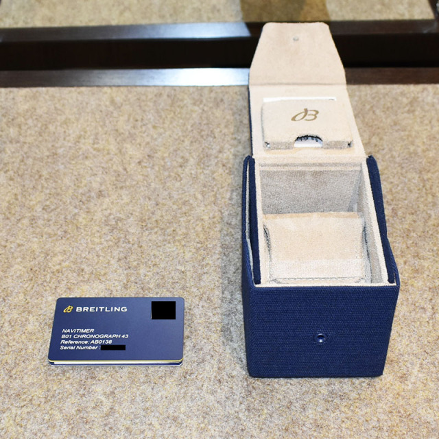 ブライトリング BREITLING ナビタイマーB01 クロノグラフ 43 AB0138241C1A1 アイスブルー/ブラック USED 中古