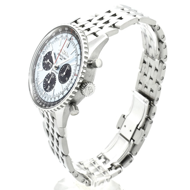 ブライトリング BREITLING ナビタイマーB01 クロノグラフ 43 AB0138241C1A1 アイスブルー/ブラック USED 中古
