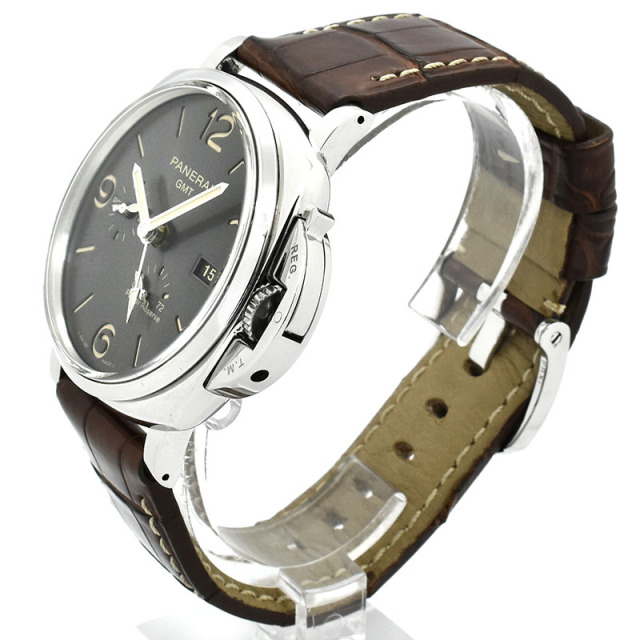 パネライ PANERAI ルミノール ドゥエ 3デイズ GMT パワーリザーブ アッチャイオ PAM00944 45mm V番 USED 中古